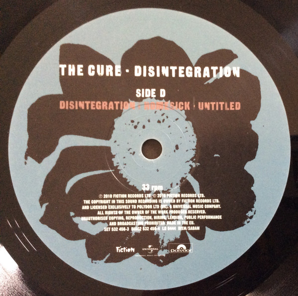 Рок UMC/Polydor UK The Cure, Disintegration (Remastered) - фото 3