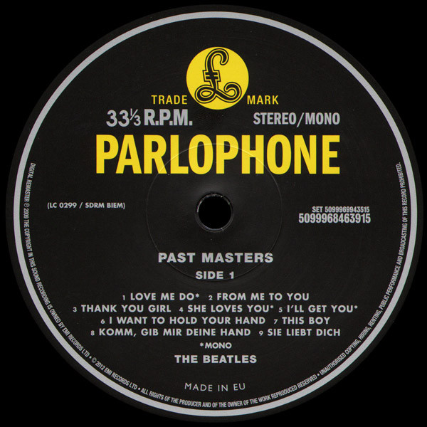 Рок EMI (UK) Beatles, The, Past Masters - фото 3