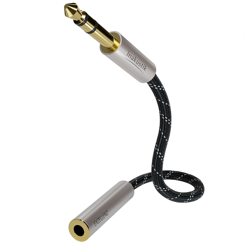 Кабели межблочные аудио In-Akustik Exzellenz Extension Audio Cable 3.0m 6.3mm jack<>6 кабели межблочные аудио in akustik premium extension audio cable 10 0m 3 5mm jack 3 5mm jack f 6 3 jack adapter 00410210