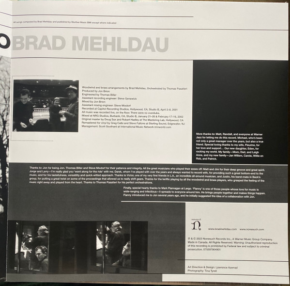 Джаз Warner Music Brad Mehldau - Largo (Black Vinyl 2LP) - фото 4