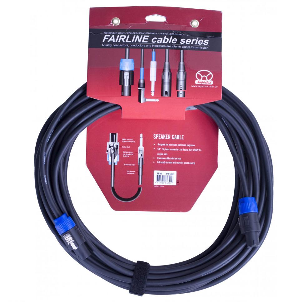 Кабели с разъемами Superlux SFS15SS акустический белый спикерный кабель 2х1 306mm2 procast cable swh 16 ofc 1 306 100 м
