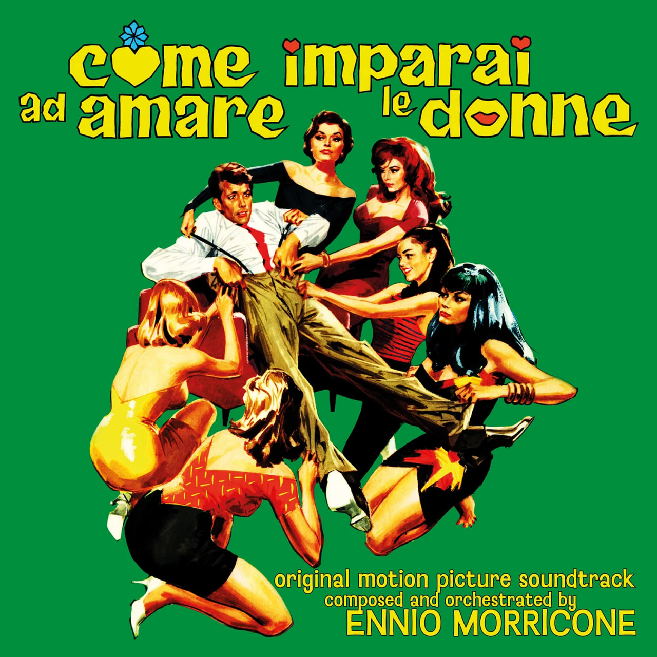 Саундтрек Saar Records OST - Come Imparai Ad Amare Le Donne (Ennio Morricone) (RSD2024, Clear Green Vinyl, 30x30cm insert LP)