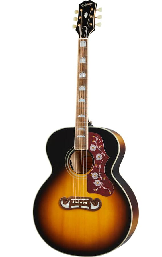 Электроакустические гитары Epiphone J-200 Aged Vintage Sunburst