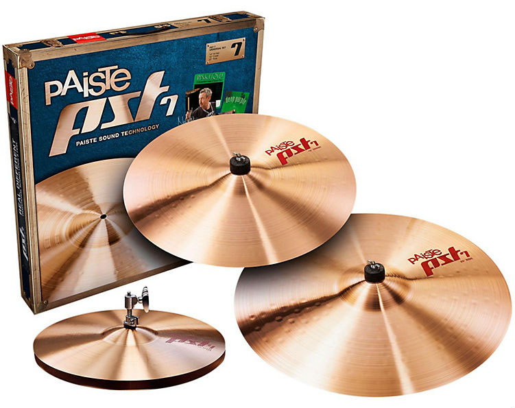 Тарелки, барабаны для ударных установок Paiste PST7 (Medium)/Universal Set, цвет золотистый