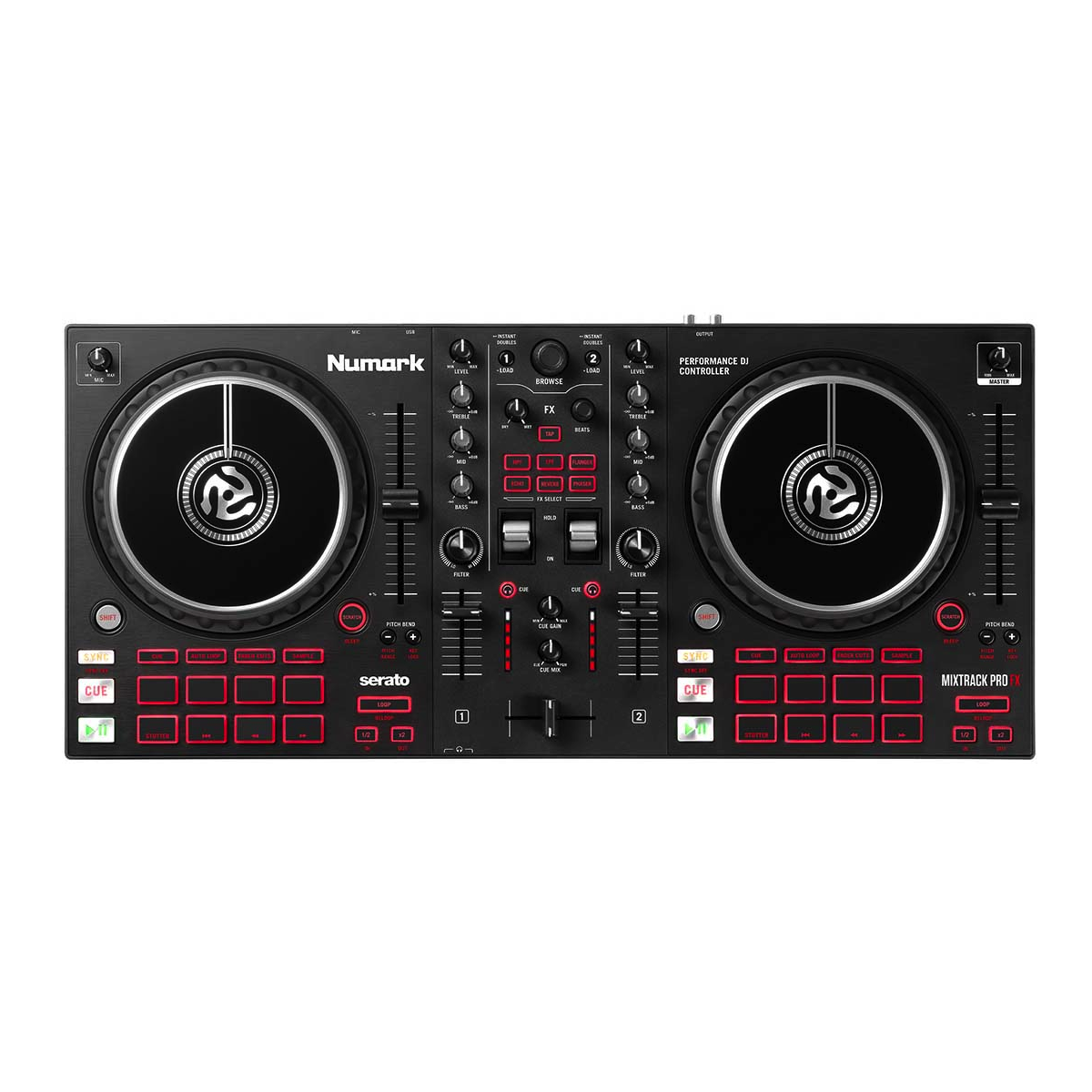 DJ станции, комплекты, контроллеры Numark Mixtrack Pro FX dj микшеры и оборудование numark m101