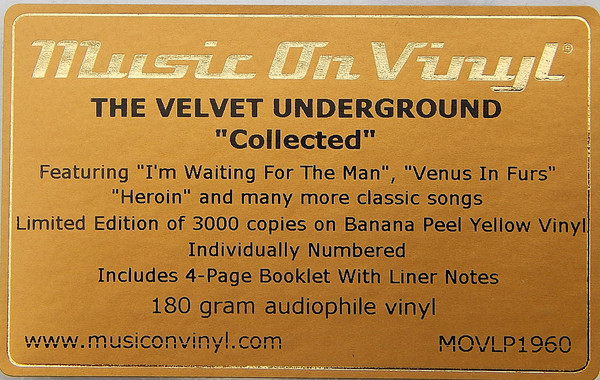 Рок Music On Vinyl Velvet Underground — COLLECTED (LTD 3000 COPIES,PINK PEELED BANANA VINYL) (2LP) - фото 2