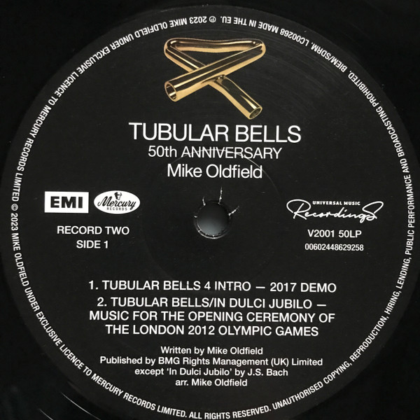 Рок Universal (Aus) Oldfield, Mike -Tubular Bells (50th Anniversary, Half Speed Master Black Vinyl 2LP) - фото 3