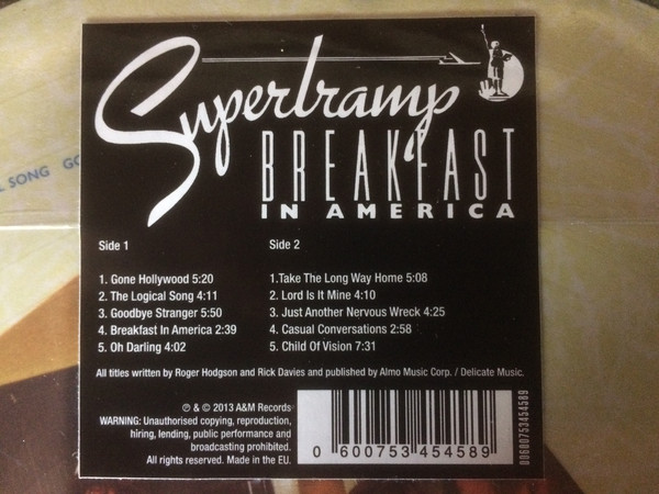 Рок USM/Universal (UMGI) Supertramp, Breakfast In America (picture) - фото 2