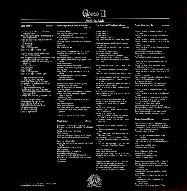 Рок USM/Universal (UMGI) Queen - Queen II (180 Gram Black Vinyl LP) - фото 3