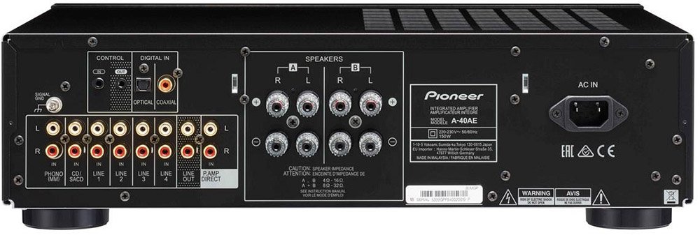 Интегральные стереоусилители Pioneer A-40AE-S, цвет серебристый - фото 2