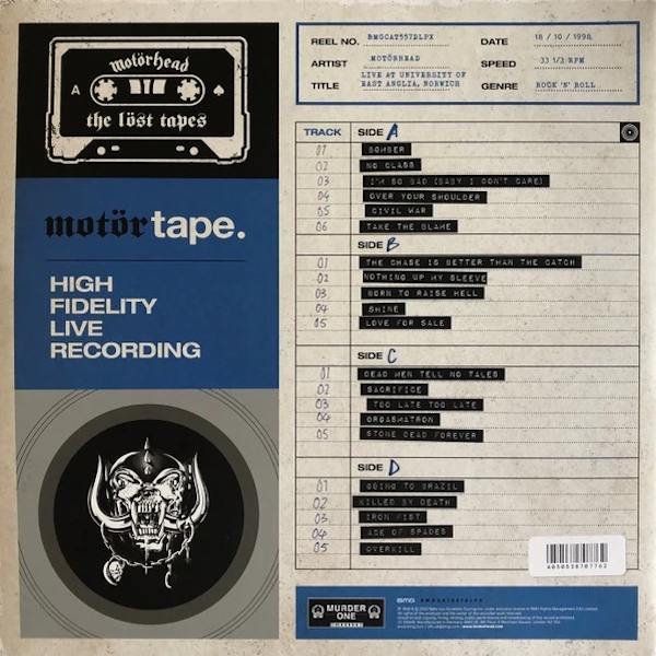 Рок Warner Music Motorhead - The Lost Tapes Vol. 2 Live In Norwich 1998 (2LP) - фото 2