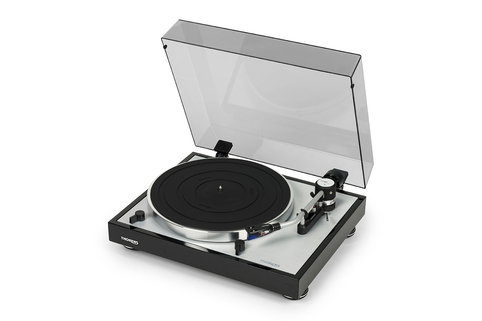 Проигрыватели винила Thorens TD 403 DD piano black, цвет серебристый/серый - фото 2