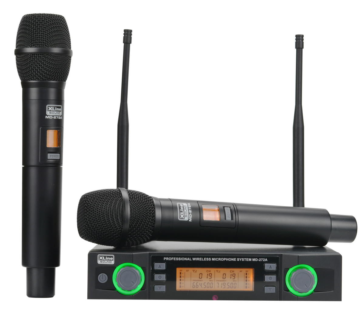Радиосистемы с ручным микрофоном Xline MD-272A радиосистемы головные xline md 262a b 650 755 мгц