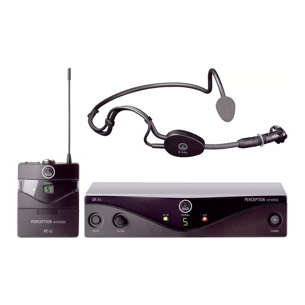 Радиосистемы головные AKG Perception Wireless 45 Sports Set BD B1 (748.100-751.900) с микрофоном с оголовьем C544L, приёмник SR45, 1хPT45 поясной передатчик умный выключатель aqara wireless remote switch h1 без нейтрали 2 клавиши wrs r02