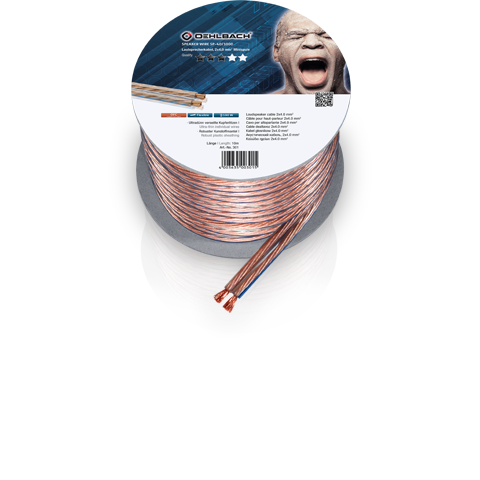 Кабели акустические в нарезку Oehlbach Speaker Wire SP40 2x4 mm clear 30 m (305)