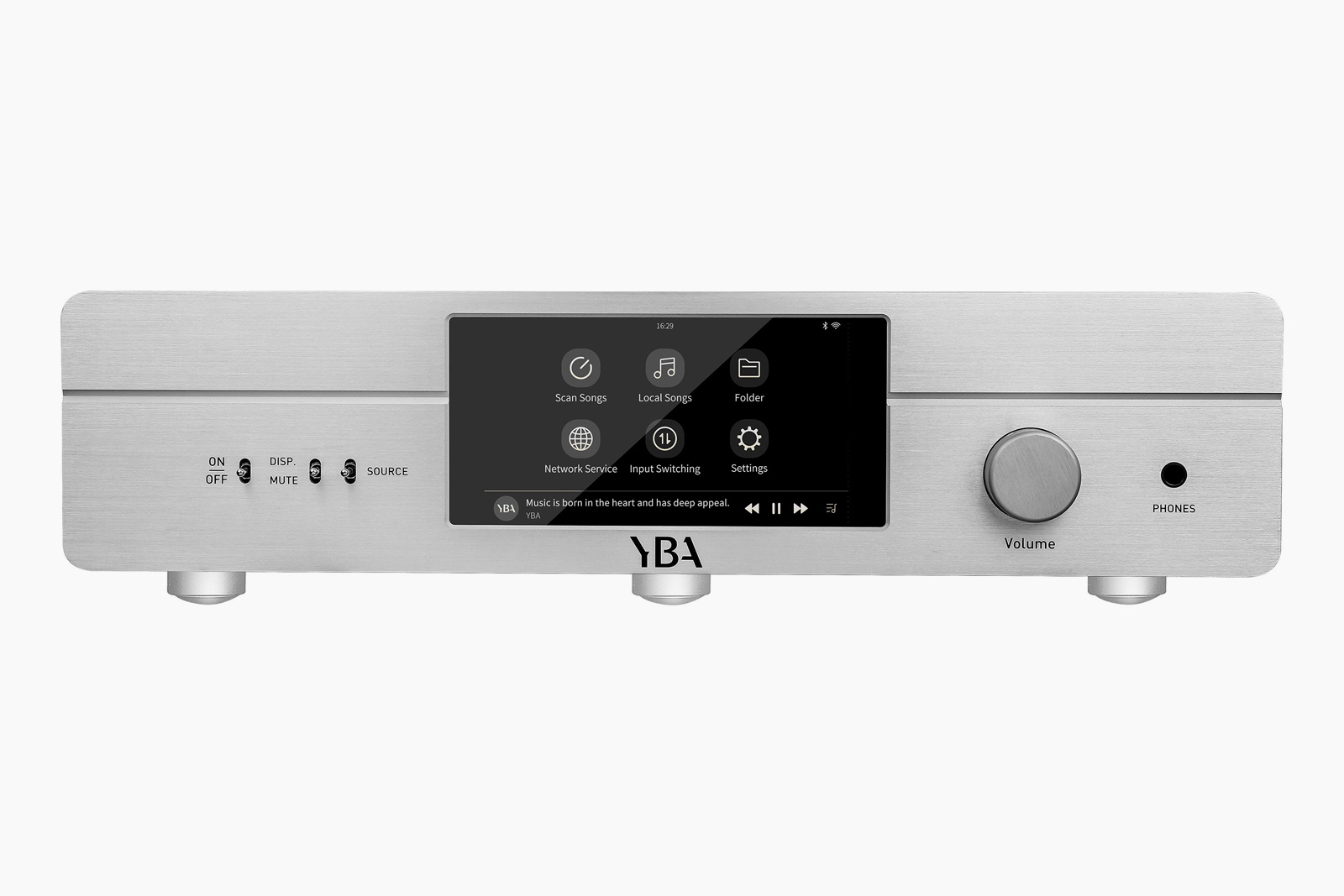 Сетевые аудио проигрыватели YBA Heritage R100 silver фонокорректоры yba heritage ph100 silver