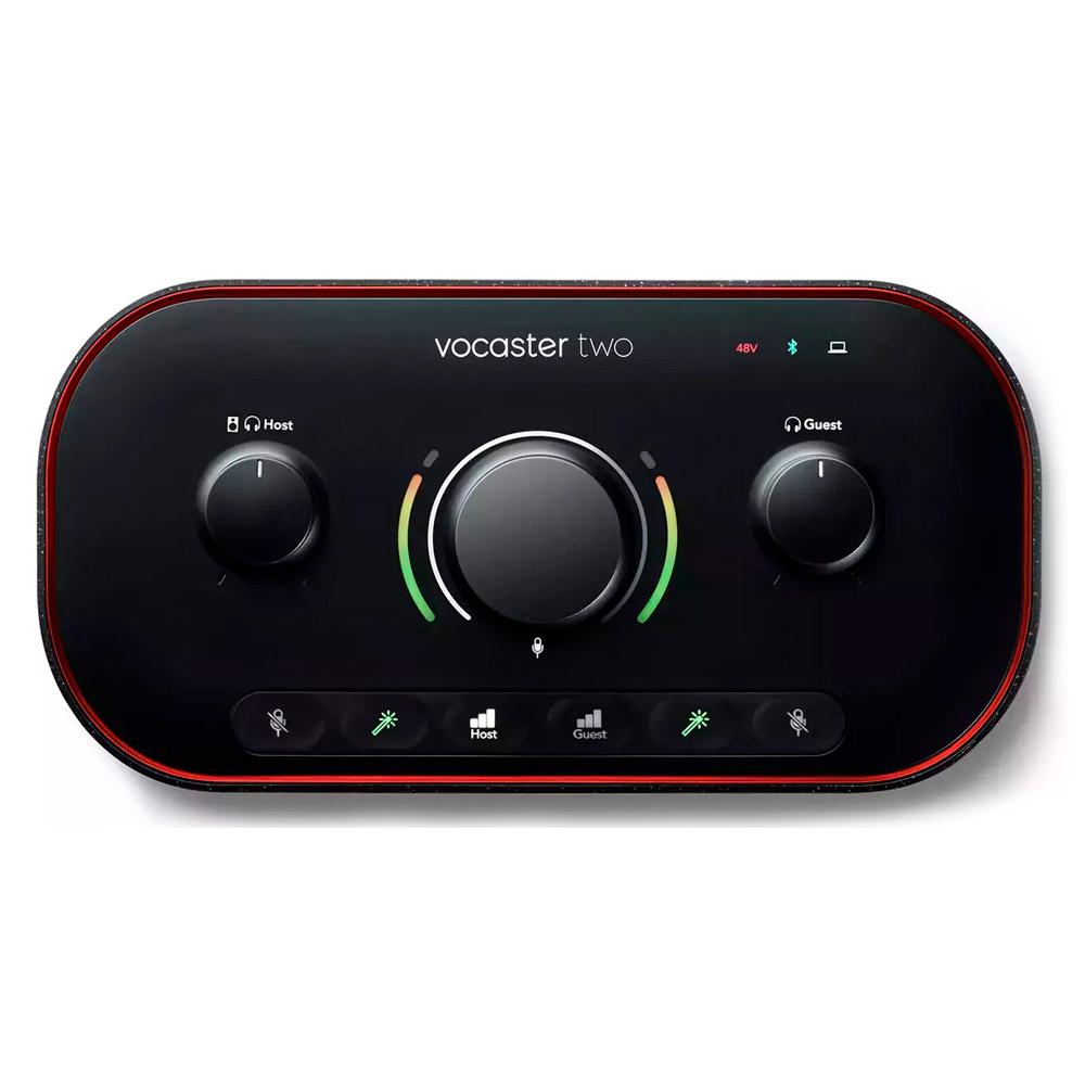 Аудиоинтерфейсы для домашней студии FOCUSRITE Vocaster Two Podcast аудиоинтерфейсы для домашней студии rode streamer x