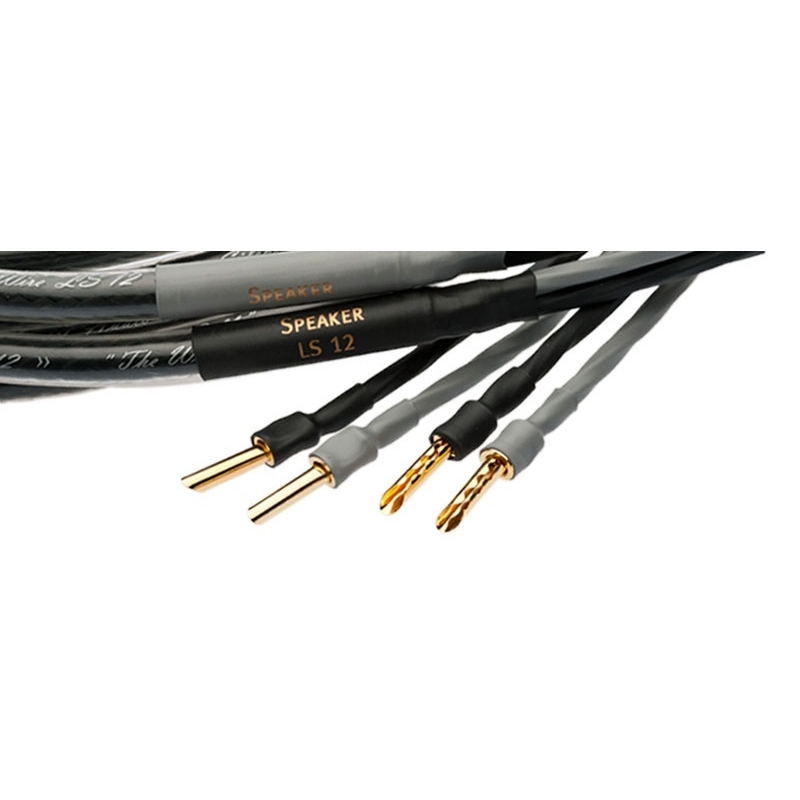 Кабели акустические с разъёмами Silent Wire LS12 mk2, black, 2x2.5m Bi-Wire hdmi кабели silent wire series 16 mk3 hdmi 3 0m