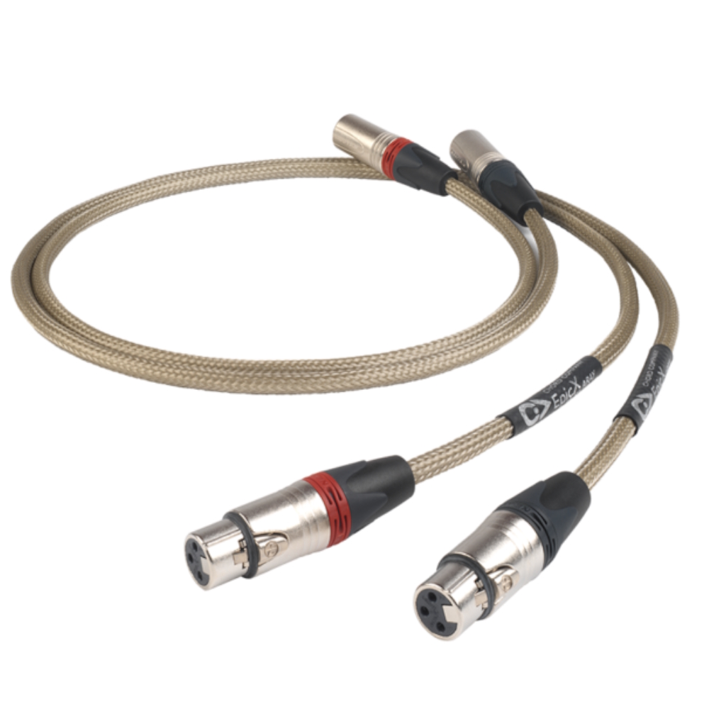 Кабели межблочные аудио Chord Company EpicX 2XLR to 2XLR 1.5m кабели межблочные аудио chord company c jack 3 5mm stereo to 3 5mm stereo 1m