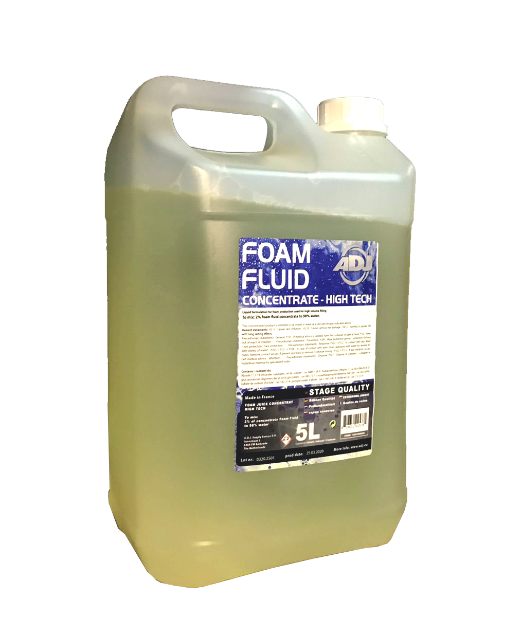 Жидкость для генератора мыльных пузырей American Dj Foam Fluid 5L жидкость для генератора дыма тумана le maitre global deluxe fluid 5 ltr