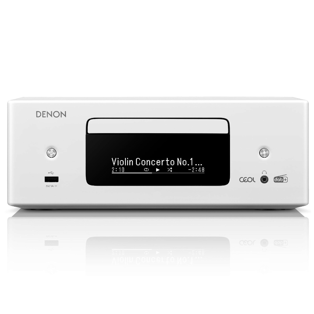 CD ресиверы Denon RCD N12 DAB White головка звукоснимателя denon dl 103