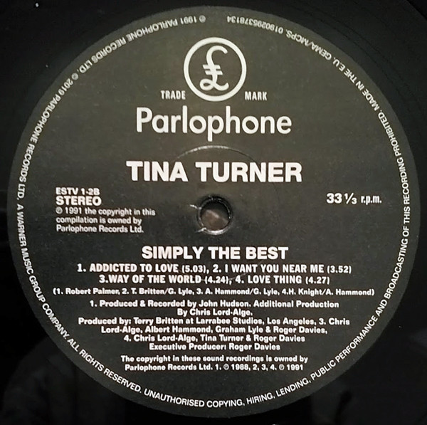 Рок PLG Turner, Tina, Simply The Best (Black Vinyl) - фото 3