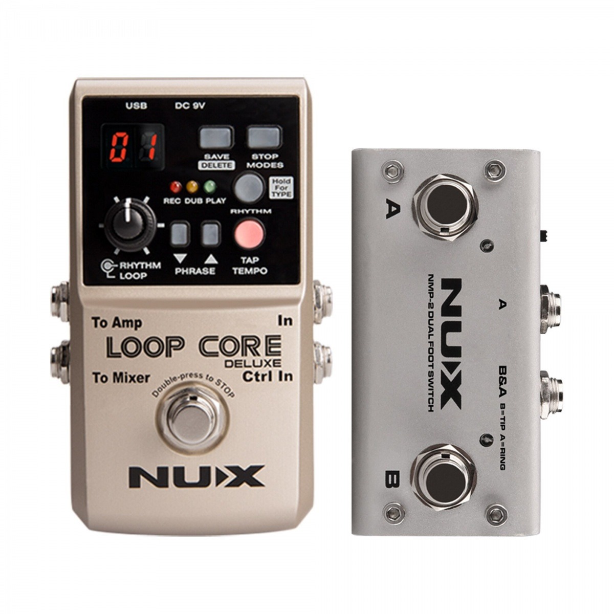 Процессоры эффектов и педали для гитары Nux Loop-Core-Deluxe-Bundle