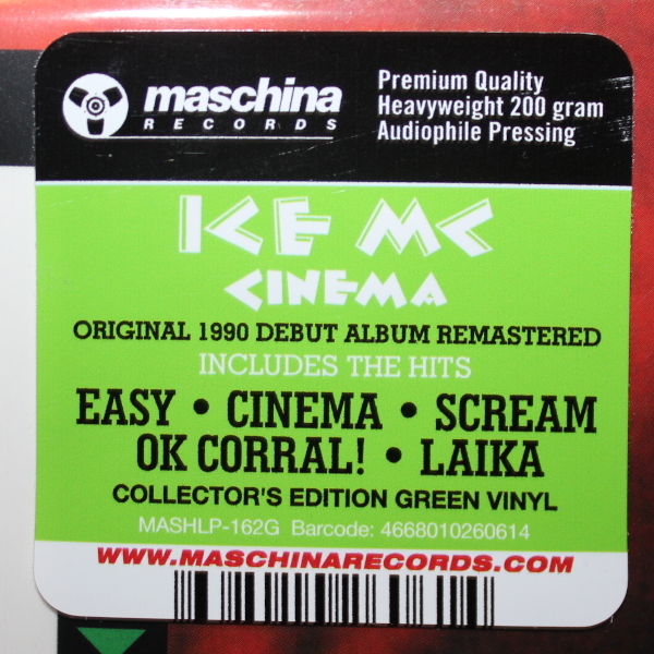 Поп Maschina Records ICE MC - Cinema (Limited Edition,Green Vinyl) (LP) - фото 2