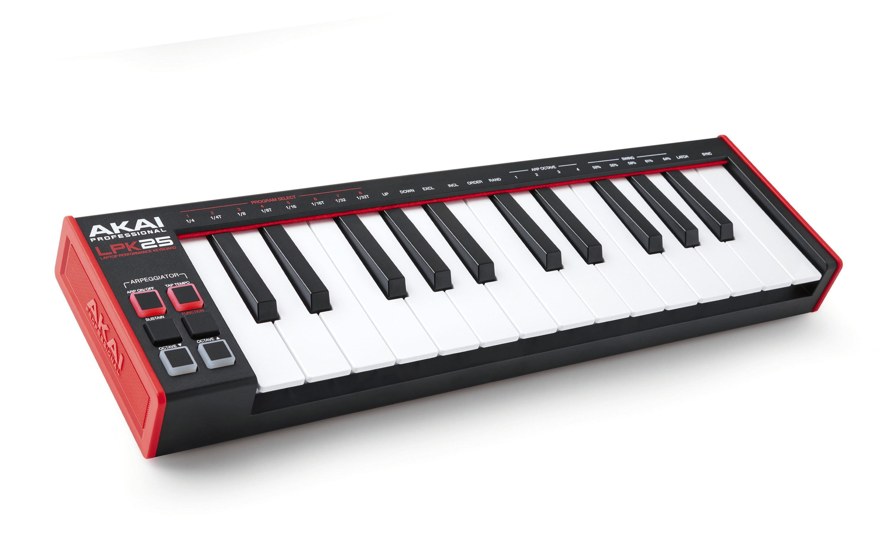 MIDI клавиатуры Akai PRO LPK25MK2 контроллер midi клавиатуры worlde panda с 25 клавишами и midi контроллер drum pad