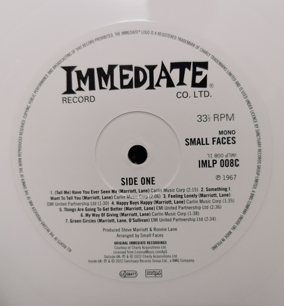 Рок IAO Small Faces - Small Faces (Coloured Vinyl LP) - фото 3