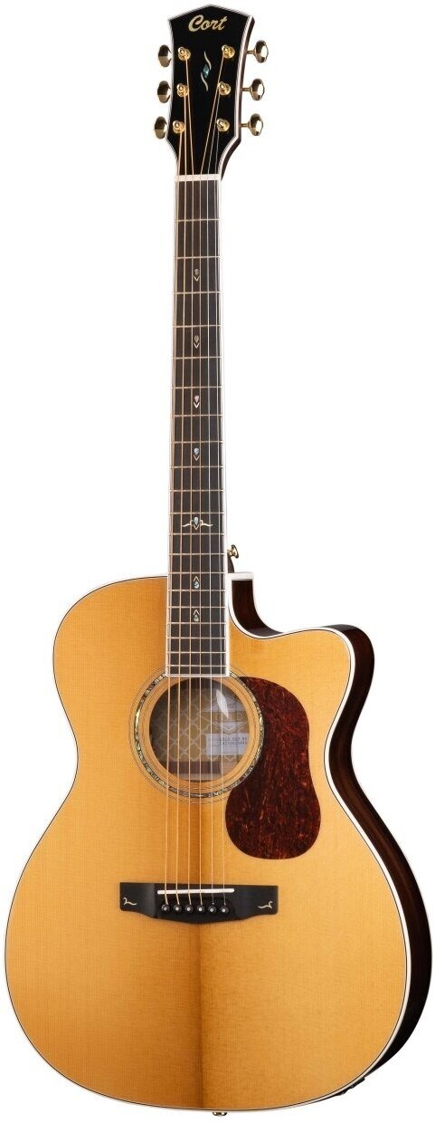 Электроакустические гитары Cort Gold-OC8-WCASE-NAT (чехол в комплекте) электроакустические гитары d angelico excel bowery vintage sunset чехол в комплекте