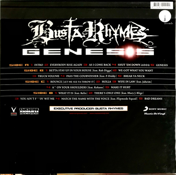 Хип-хоп IAO Busta Rhymes - The Genesis (Black Vinyl 2LP) - фото 2