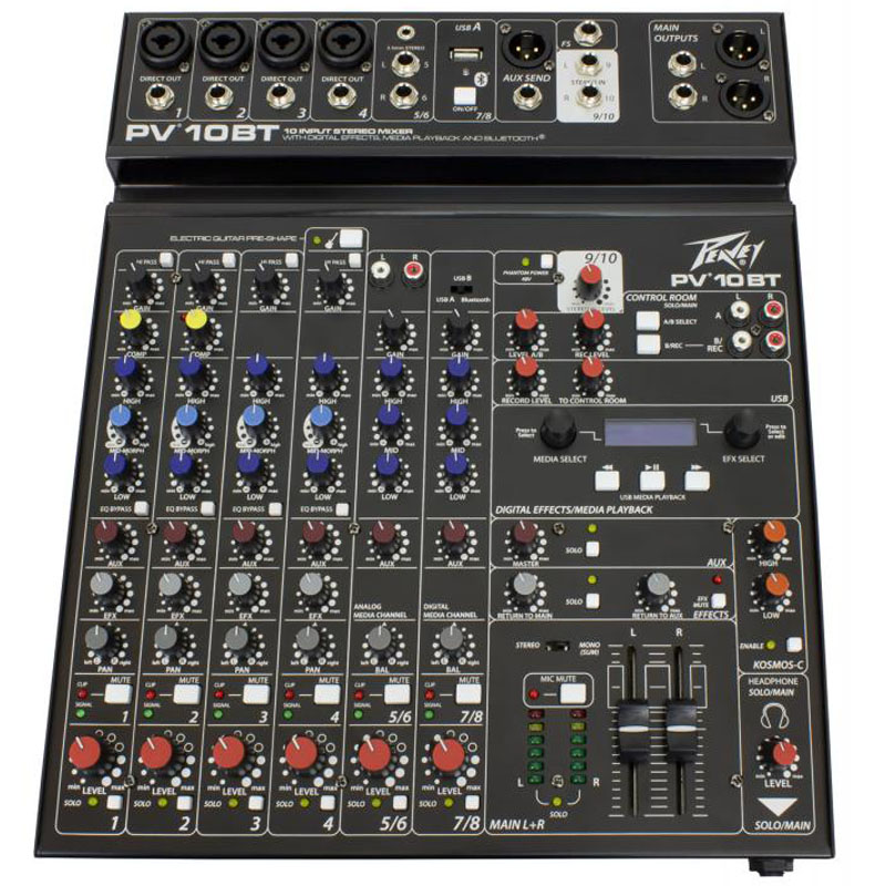 DJ-микшеры и оборудование Peavey PV 10 BT микрофонные предусилители и микшеры ld systems pre st 1