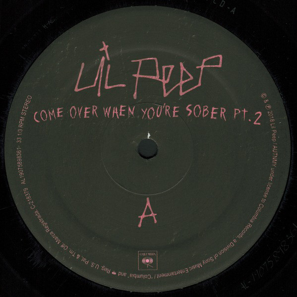 Хип-хоп Sony Lil Peep Come Over When You'Re Sober, Pt. 1 & Pt. 2 (Neon Pink & Black Vinyl/Gatefold) - фото 4