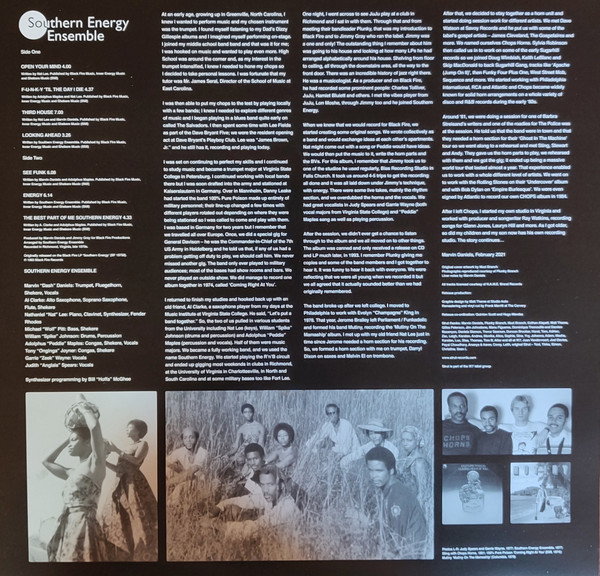 Джаз IAO Southern Energy Ensemble - Southern Energy Ensemble (Black Vinyl LP) - фото 4