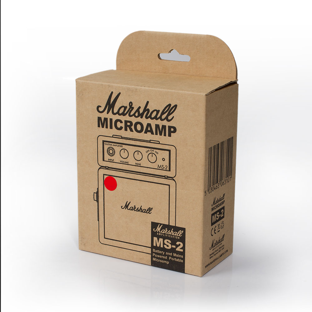 Гитарные комбо MARSHALL MS-2R MICRO AMP (RED), цвет красный - фото 3