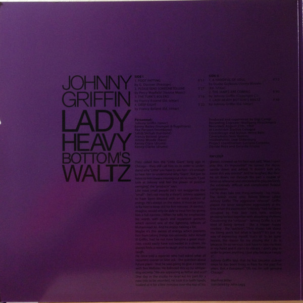 Джаз Universal US Johnny Griffin - Lady Heavy Bottom's Waltz (Black Vinyl LP) - фото 3