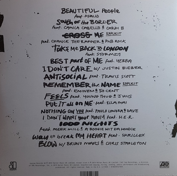 Хип-хоп WM Sheeran, Ed, No.6 Collaborations Project (180 Gram Black Vinyl/Gatefold) - фото 2