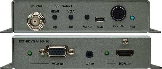 Масштабаторы развертки Gefen EXT-HDVGA-3G-SC удлинители интерфейсов gefen ext dvi audio cat5