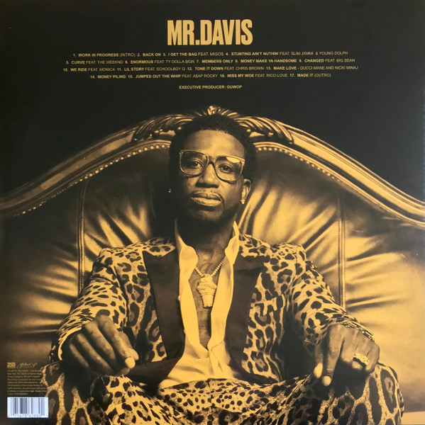 Хип-хоп Atlantic Gucci Mane - Mr. Davis (Coloured Vinyl 2LP) - фото 3