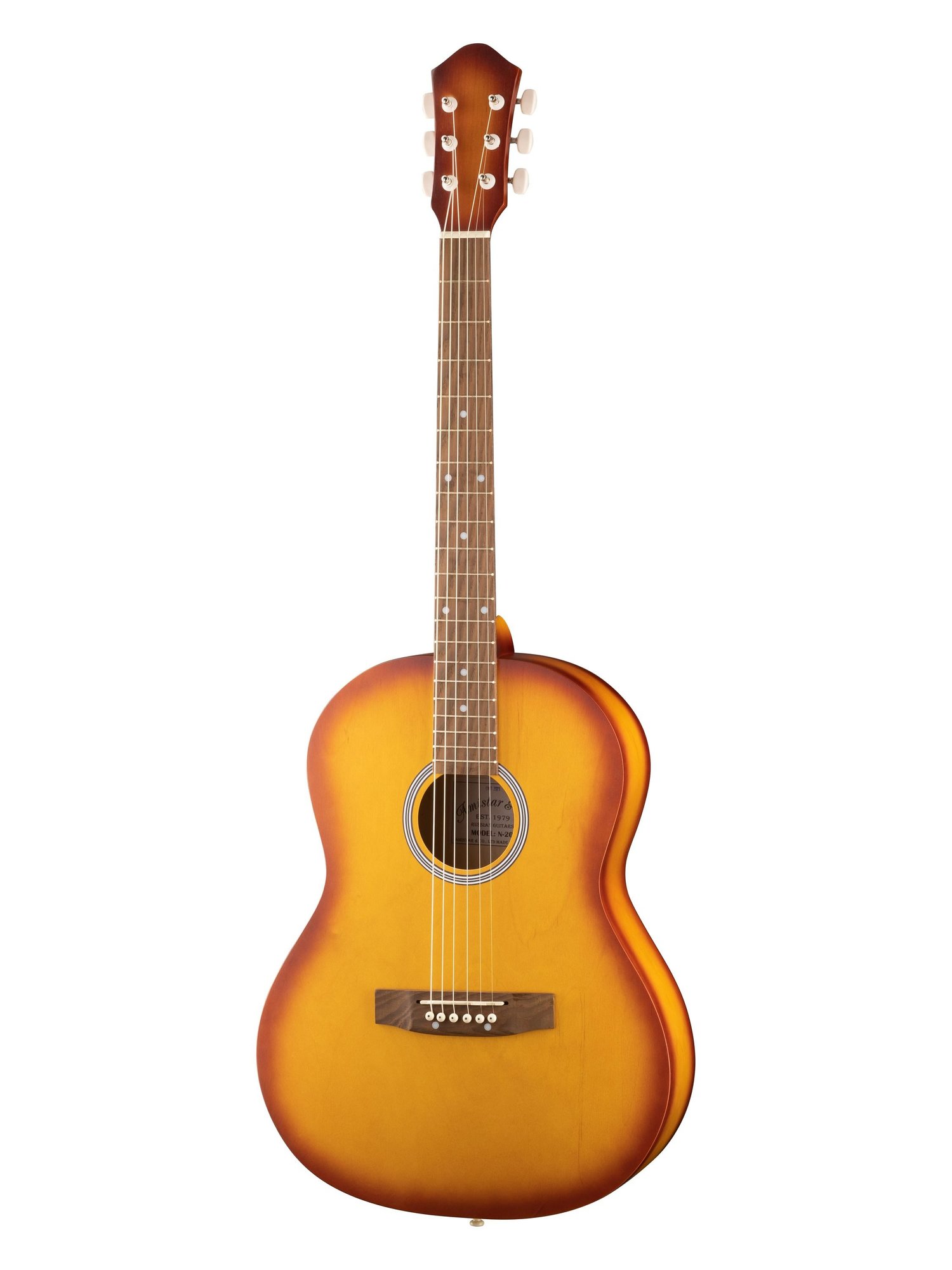 Акустические гитары Амистар M-20-SB металлическая акустическая гитара мостовые булавки латунные гитарные струны фиксированный конус