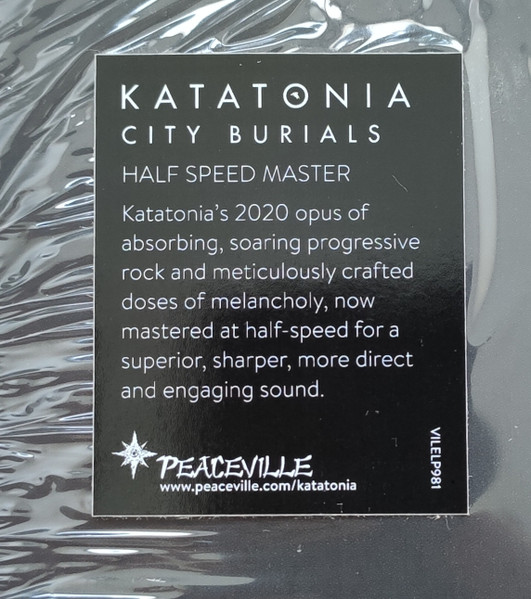 Рок IAO Katatonia - City Burials (Half Speed) (Black Vinyl LP) - фото 2