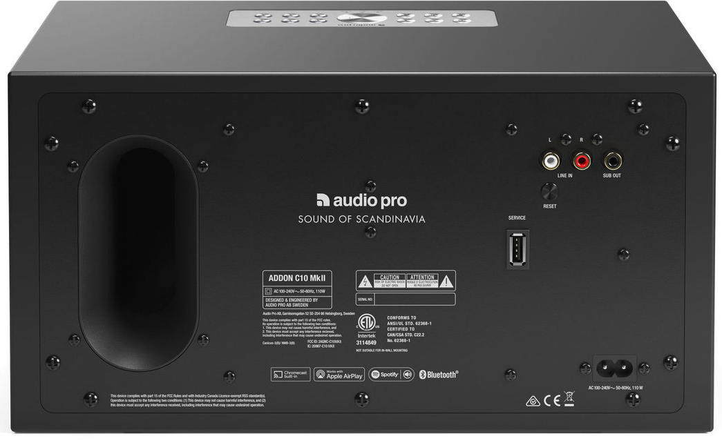 Беспроводная Hi-Fi акустика Audio Pro C10 MkII Black, цвет черный, размер 75 - фото 2