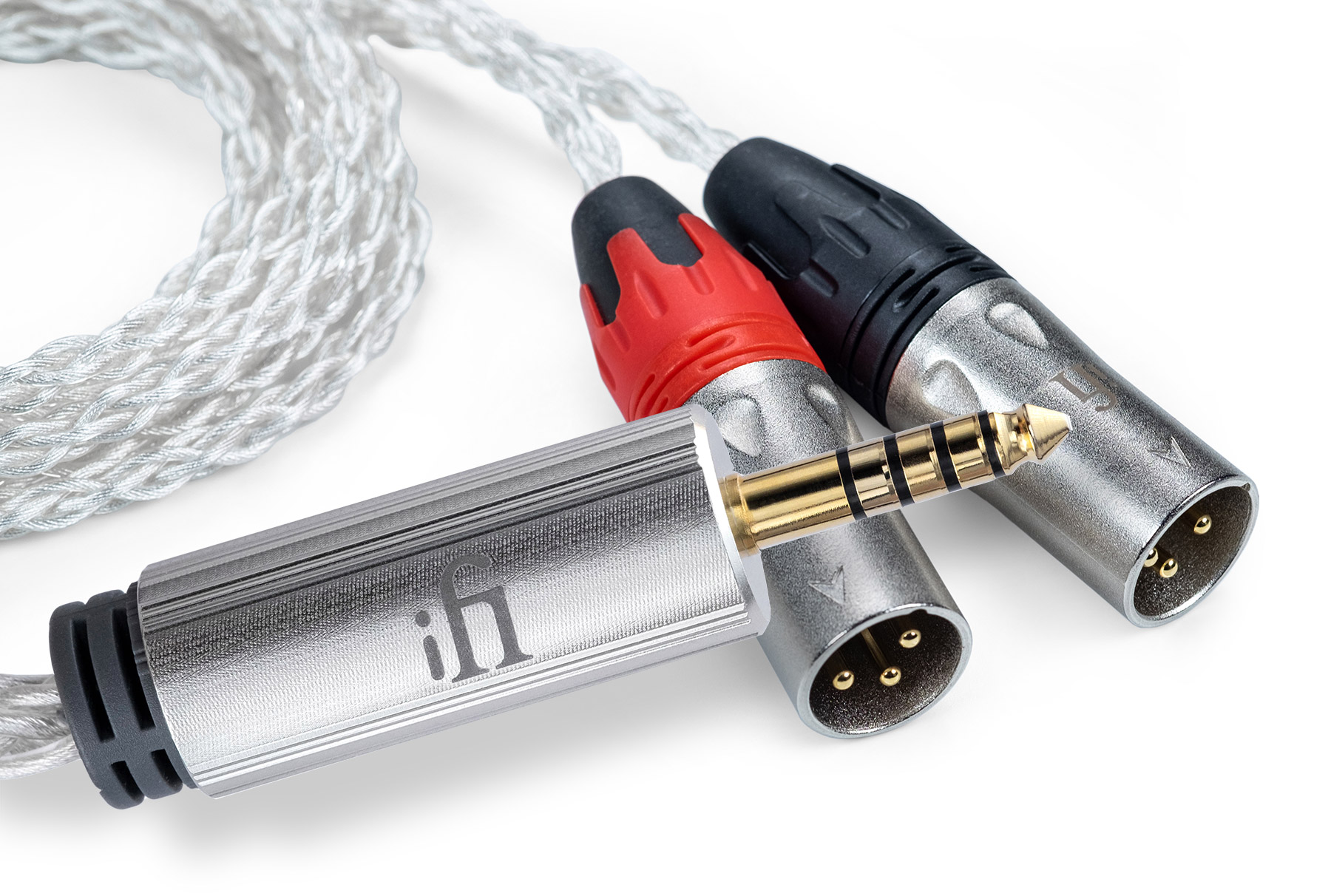 Кабели межблочные аудио iFi Audio 4.4mm to XLR Cable, цвет белый - фото 3