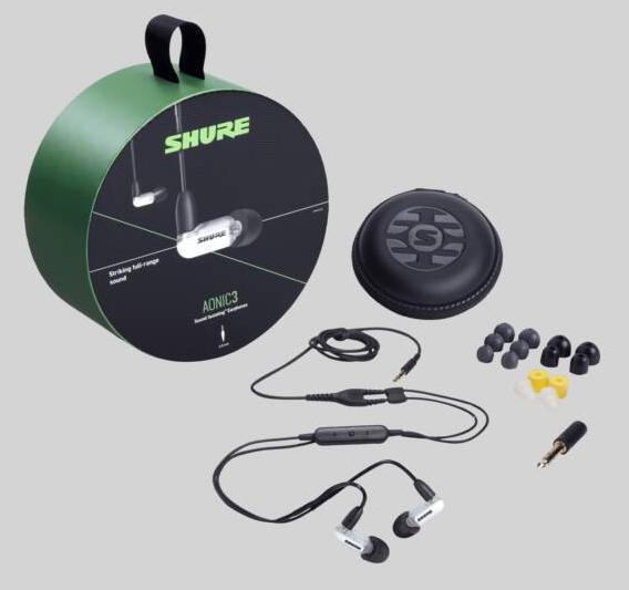 Вставные наушники Shure AONIC 3 SE31BABKUNI-EFS, цвет черный - фото 3