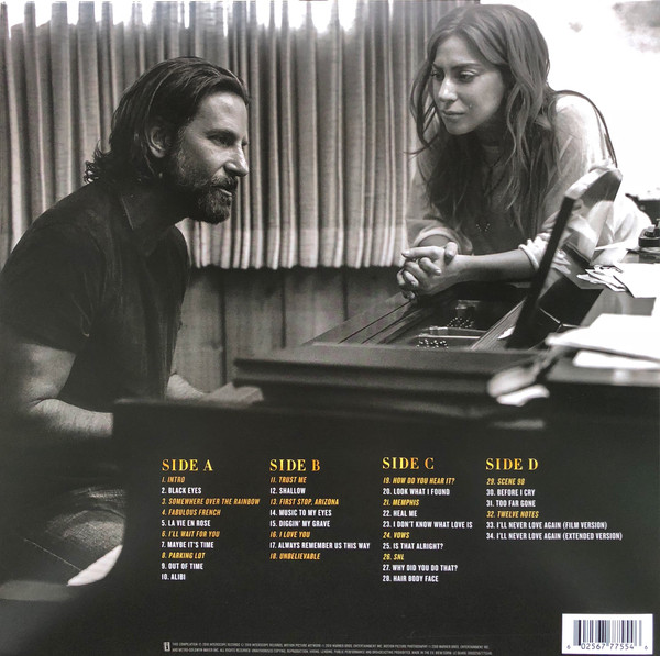 Рок Interscope Lady Gaga, Bradley Cooper, A Star Is Born Soundtrack - фото 9