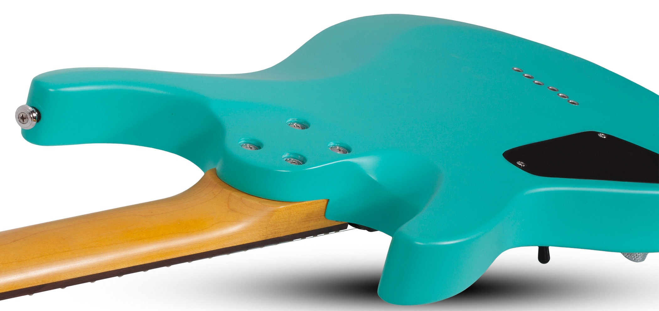 Электрогитары Schecter C-6 Deluxe SAQ Satin Aqua, цвет бирюзовый, размер Jumbo - фото 3