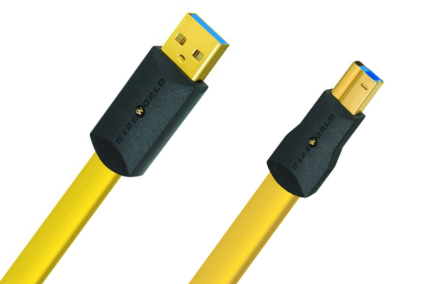 USB, Lan Wire World Chroma 8 USB 3.0 A-B Flat Cable 1.0m (C3AB1.0M-8) usb lan wire world chroma 8 usb 2 0 a b flat cable 2 0m