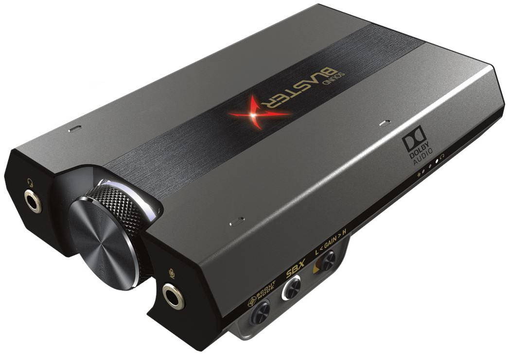 Внешние звуковые карты Creative Sound BlasterX G6 саундбары с внешним сабвуфером creative sound blasterx katana 51mf8245aa000