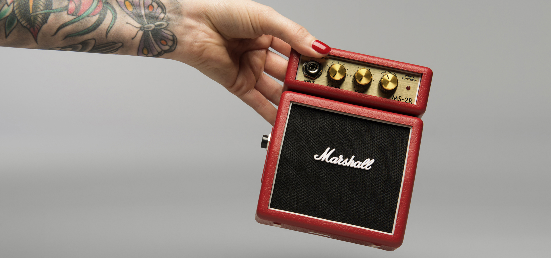 Гитарные комбо MARSHALL MS-2R MICRO AMP (RED), цвет красный - фото 4